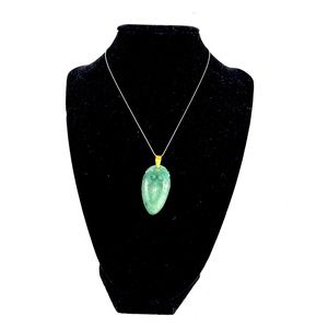 SOLD!! 14K Lucky Jade Pendant with Ruyi Design